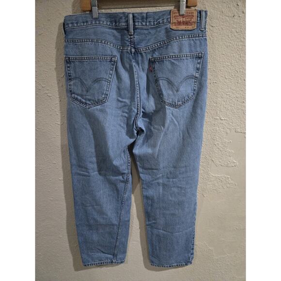 Levis 550 Mens Relaxed Fit Tapered Leg Light Jeans 100% Cotton, Size 36x32 - Picture 2 of 8
